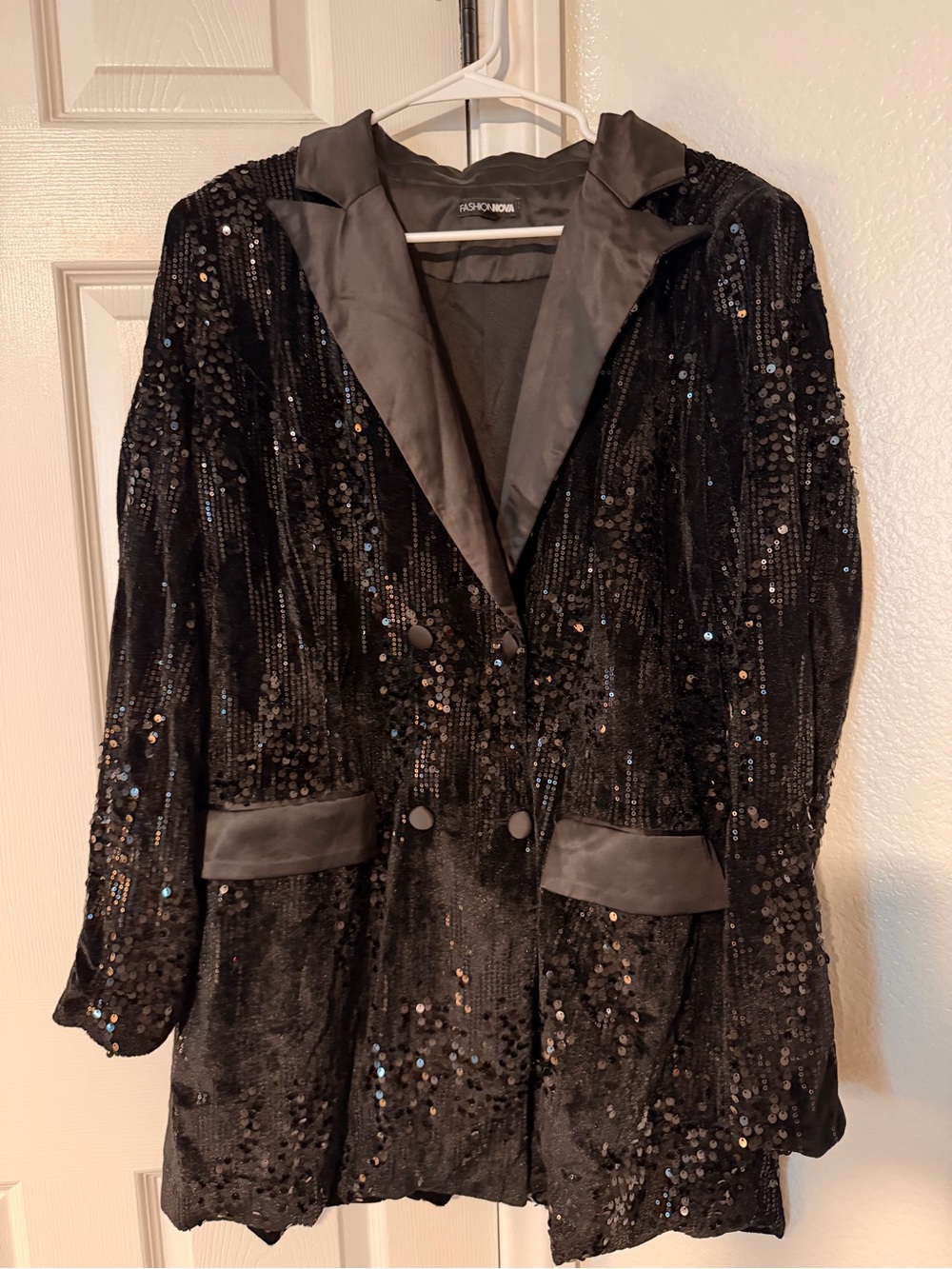 Fashion Nova Sequin Blazer Dress